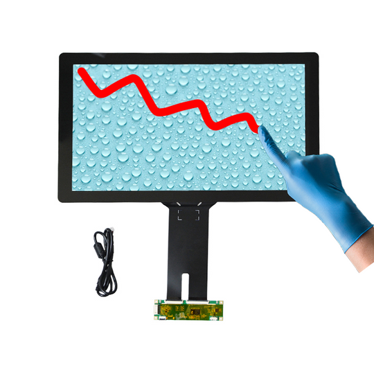 Yunlea WaterProof PCAP Touch Panel 15.6" OEM ODM 10 Points Capacitive Touch Screen For Medical