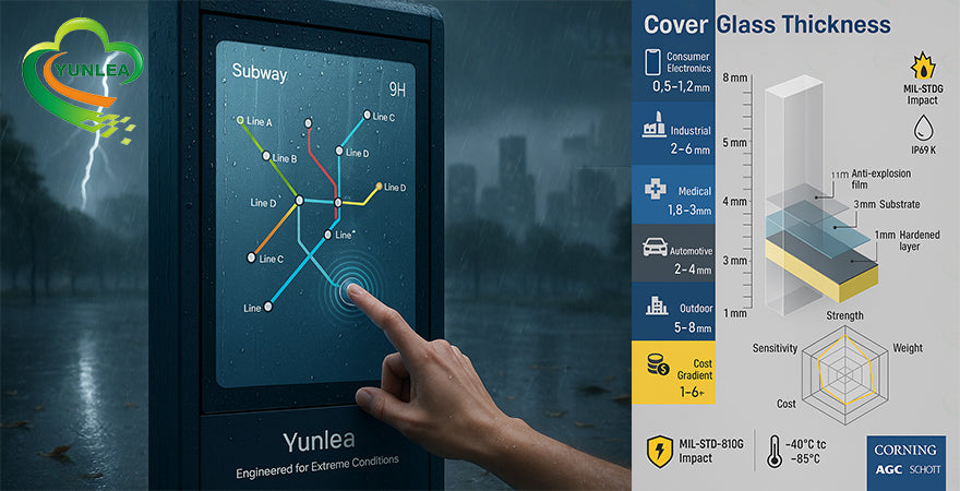 How to Select Optimal Cover Glass Thickness for Different Touchscreen Applications