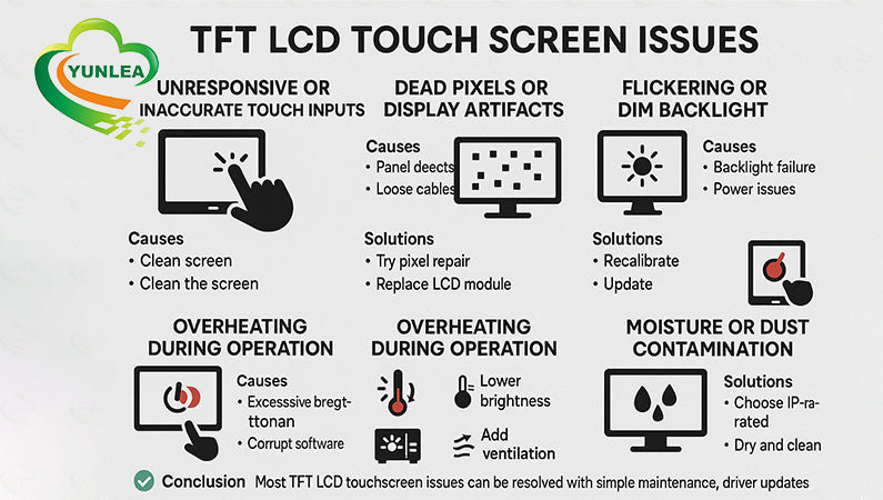 Common Problems with TFT LCD Touch Screens and Their Solutions