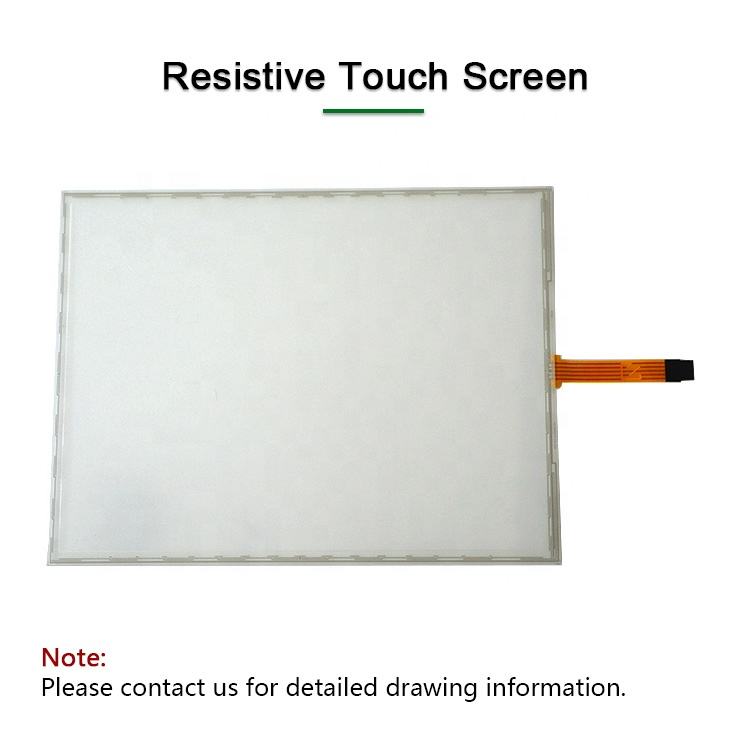 Small Size 3.5 4.5 Inch 4 Wire Resistive Touch Panel Glass+Glass Structure Resistive Screen With I2C Interface