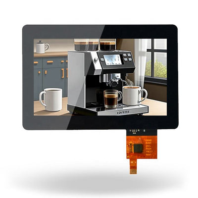 Coffee Machine Small Size Anti-Fingerprint Waterproof Glass 3.5 4.3 5 7 10.1 inch Capacitive Touch Screen Panel