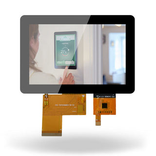 Smart Home 4.3 inch High Resolution 24 bit RGB 800*480 LCD Display Capacitive LCD Touch Screen