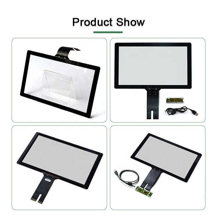 Custom Size Industrial CTP Multi Projected Capacitive PCAP Touch Screen Panel Overlay With USB 7 8.4 10.1 10.4 15 15.6 17 inch