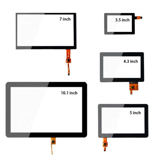 Yunlea benutzerdefinierte Größe Form Touch Glass 7 10.1 15.6 18.5 21.5 Zoll USB PCAP kapazitiven Touchscreen Panel für industrielle Smart Home