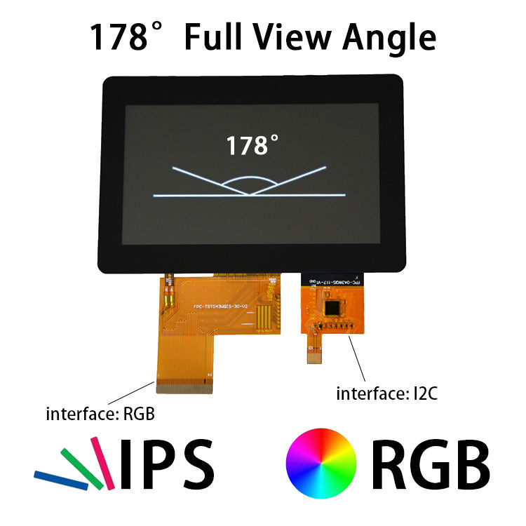 Display tattile LCD TFT da 4,3 pollici