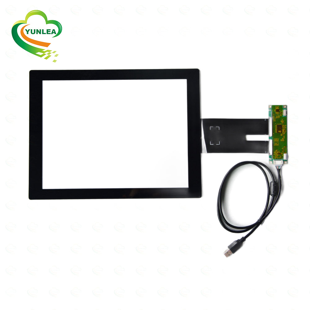 Yunlea benutzerdefinierte Größe Form Touch Glass 7 10.1 15.6 18.5 21.5 Zoll USB PCAP kapazitiven Touchscreen Panel für industrielle Smart Home